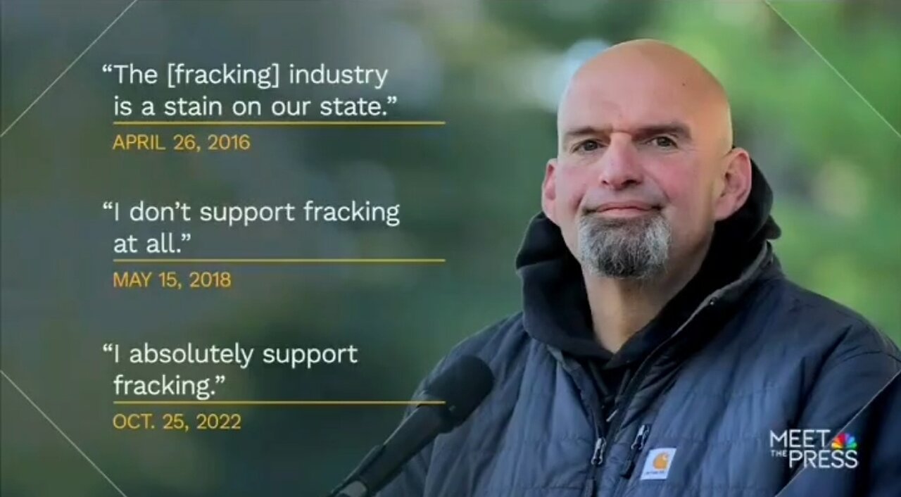 Sen Fetterman Flip Flops On His Stance On Fracking