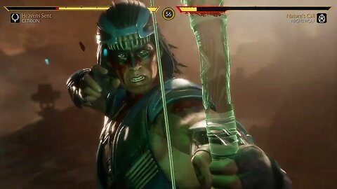 Mortal Kombat 11: Cetrion (Heavens Sent) vs Nightwolf (Natures Call) - No Commentary 4K