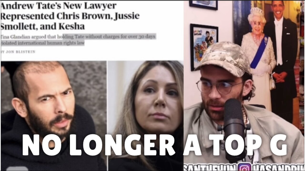 Hasanabi Roast Andrew Tate For Hiring a Female Lawyer | Court Update