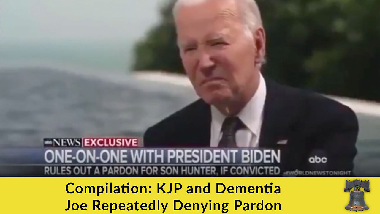 Compilation: KJP and Dementia Joe Repeatedly Denying Pardon