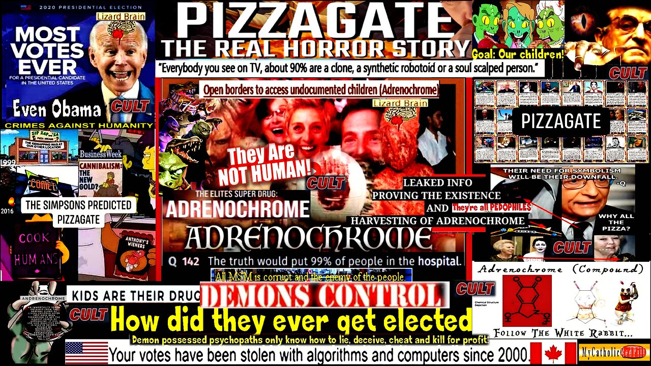 Pizzagate: The Real Horror Story! – Marcum (MyCatholicRedPill) [warning - images and language]