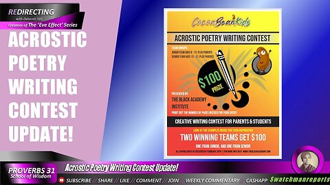 Acrostic Poetry Writing Contest Update!