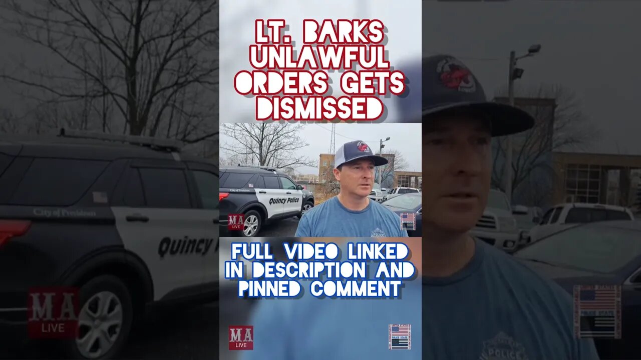 LT. BARKS UNLAWFUL ORDERS | GETS DISMISSED #Shorts