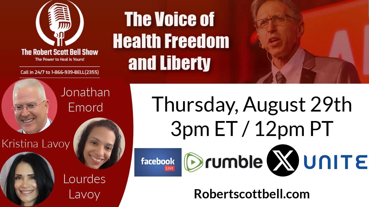 Jonathan Emord, Kamala Harris Interview, CDC Vax Cover-up, Lourdes and Kristen Lavoy, Sex Trafficking Survival - The RSB Show 8-29-24