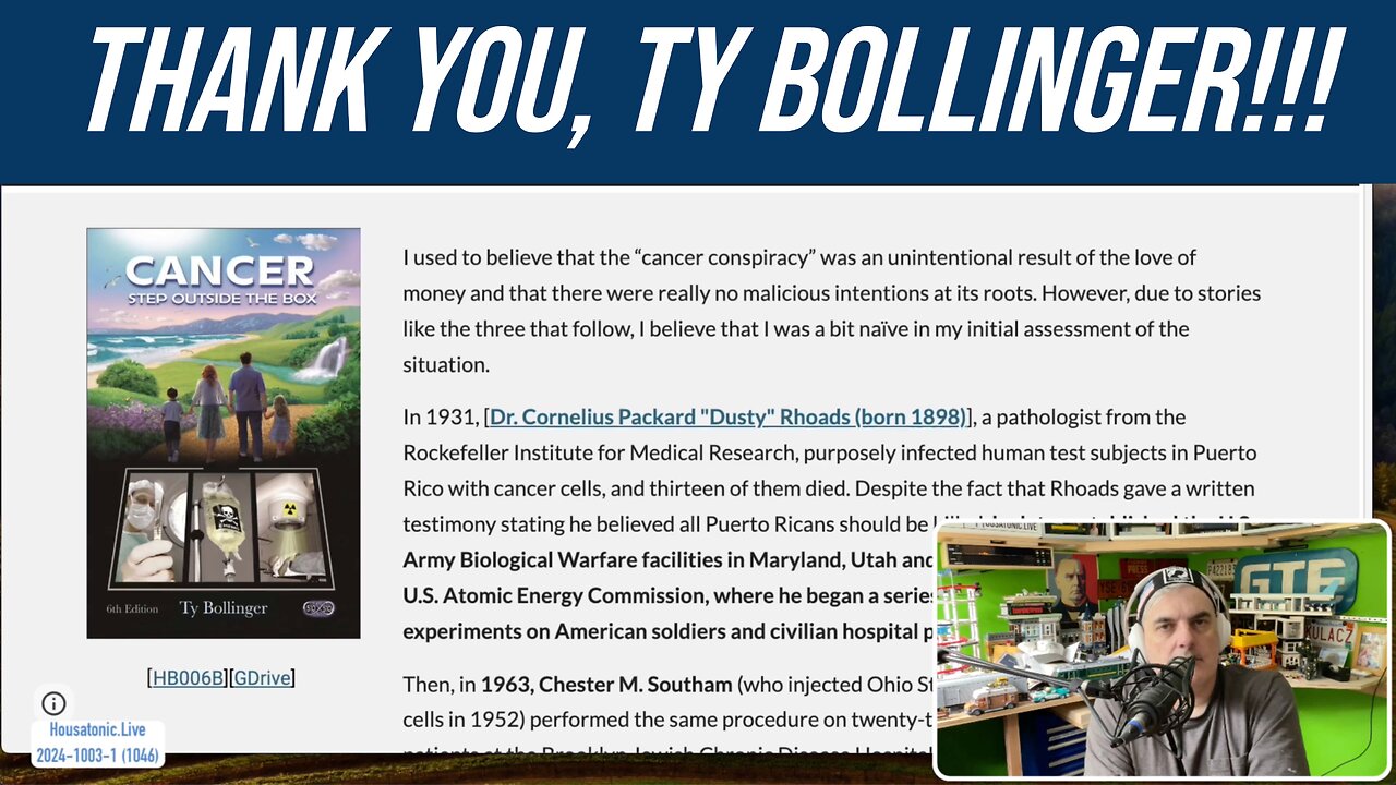Thank you Ty Bollinger! Cancer: 3 cases of medical experimentation that inspired HOUSATONIC LIVE