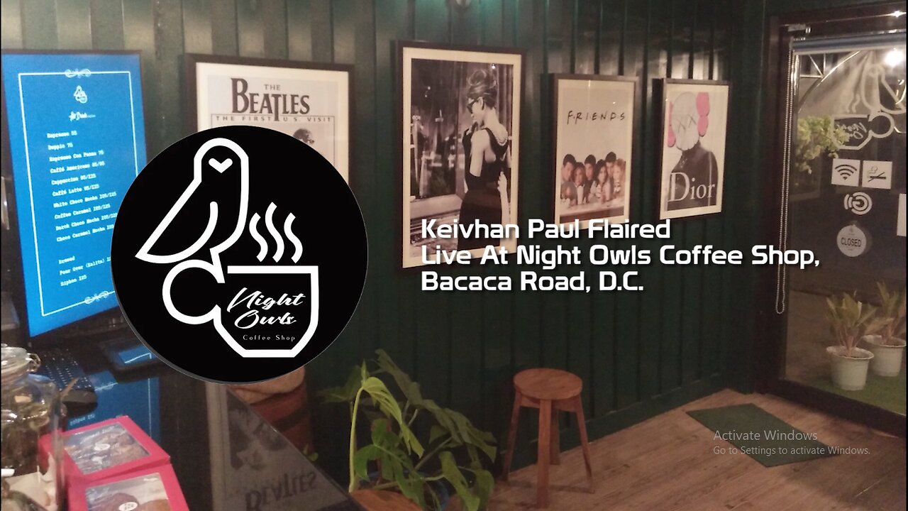 Keivhan Paul Flaired Perform At Night Owls Coffee Shop Bacaca Road