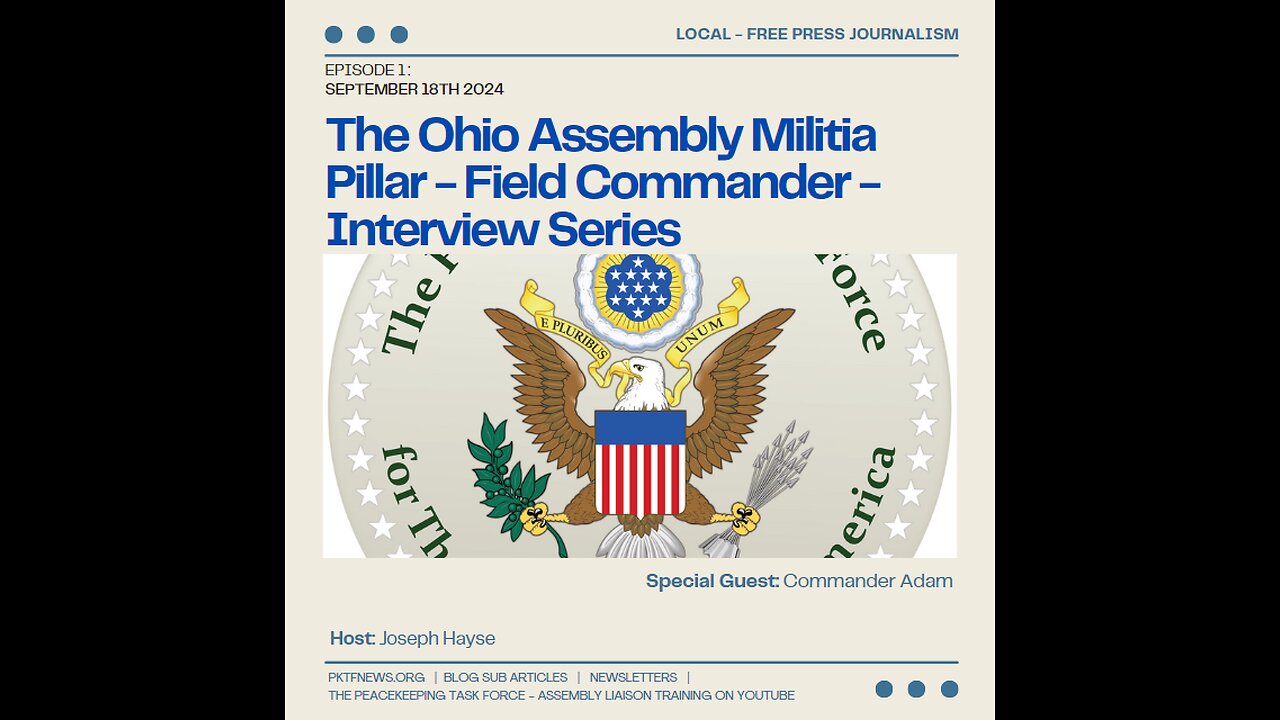 One on One Interview with The Ohio Assembly Militia Command for 2024