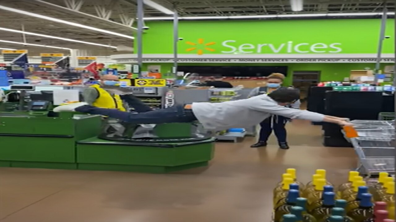 Man FLOATS Through the Store… Employees Freak Out! 😱