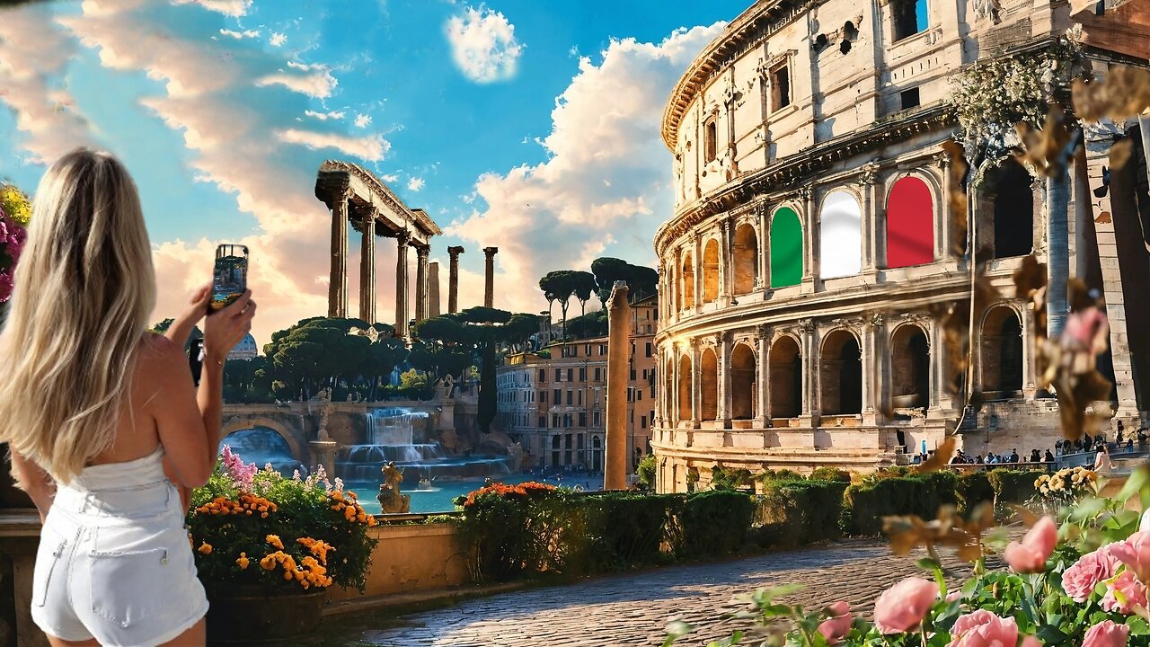 Immerse yourself in the timeless charm of Rome with this captivating video!