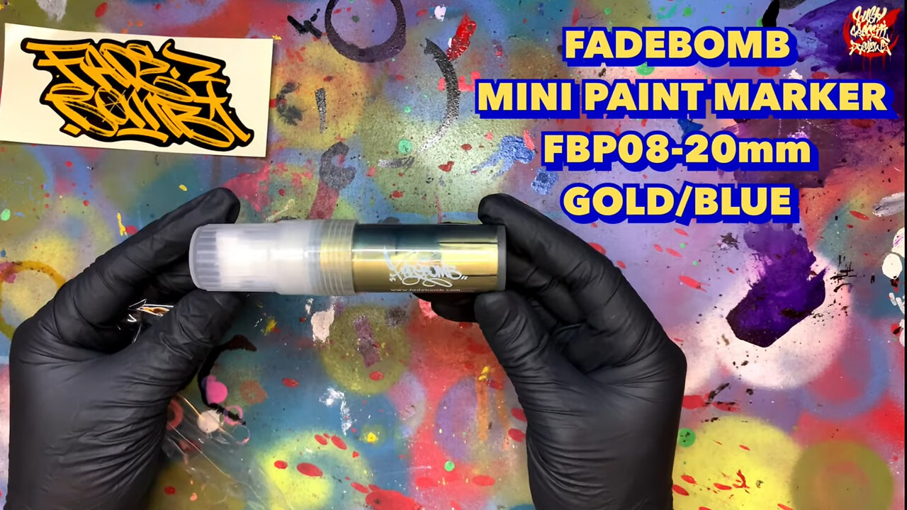 Fadebomb Mini Paint Marker Review (Gold/Blue)