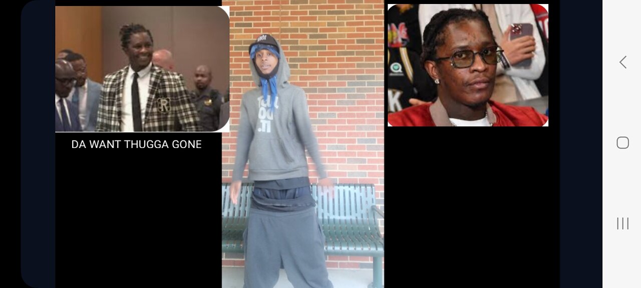 MANE DA WANT THUGG YOUNG GONE AN HIS GANG 50 YRS PLUSE AN HARRASIN WITNESSES💪🏾🔵
