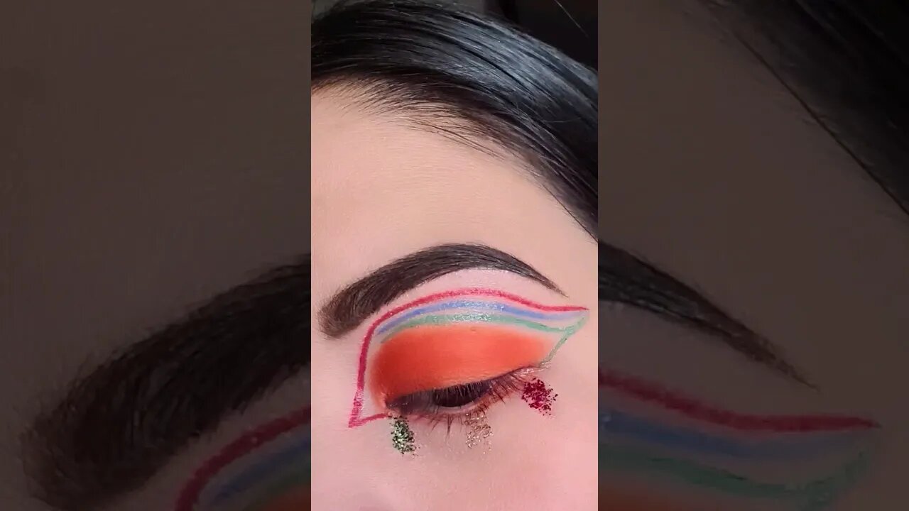 Creative Eye Art Makeup Design #shorts #shortvideo #viral #lipswatches #trending #fyp #short