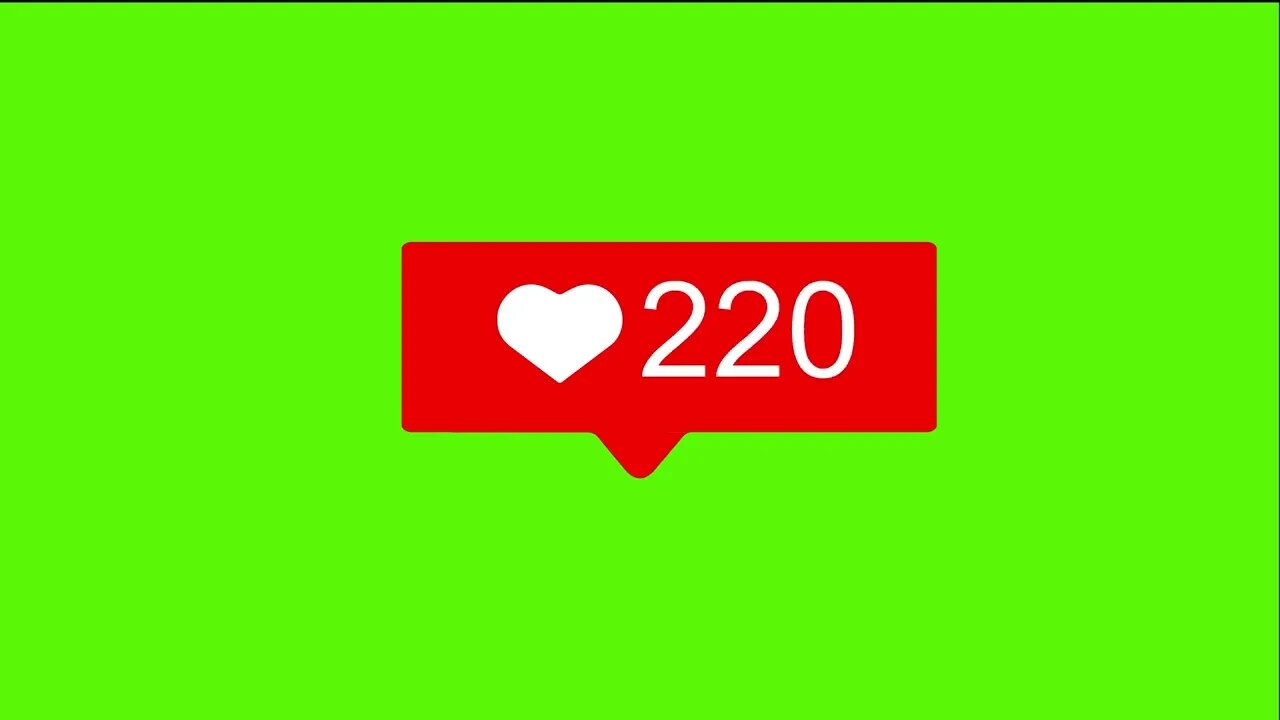 TikTok New Likes Graphic 1 500 Green Screen Motion Graphics 4k Copyright Free