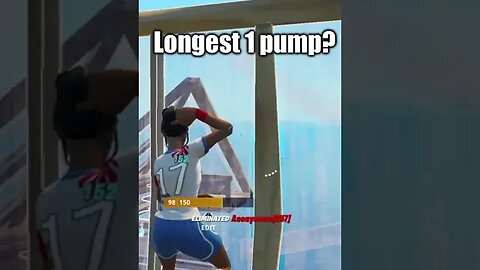 This might be the farthest 1 pump ever #shorts #fortniteshorts #gaming