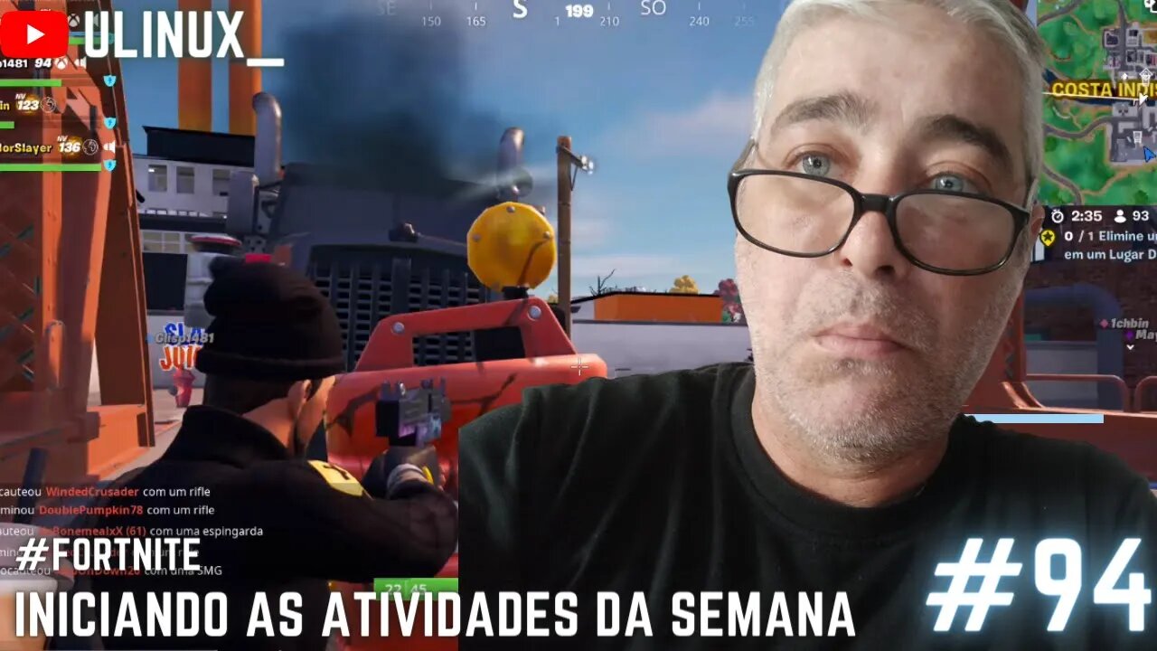 Iniciando as atividades da semana Fortnite