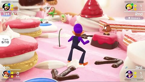 Mario Party Superstars - Peach's Birthday Cake - Peach Daisy Luigi Waluigi