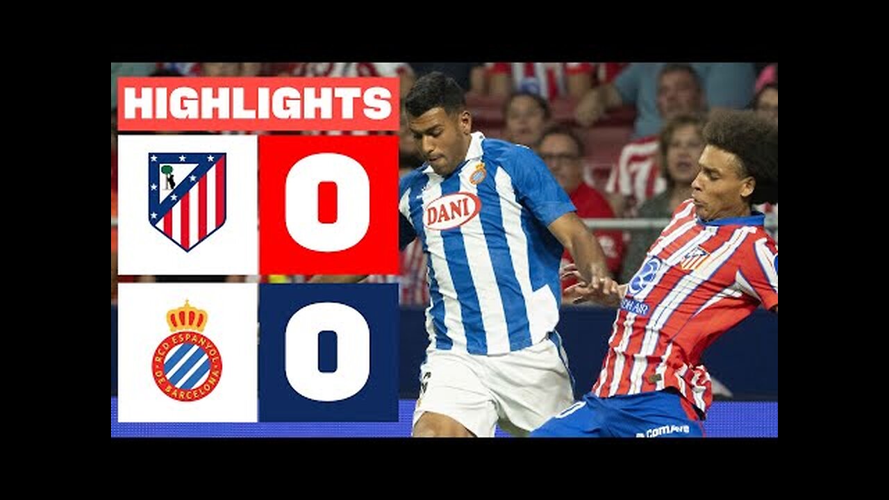 ATLÉTICO DE MADRID 0 - 0 RCD ESPANYOL _ RESUMEN LALIGA EA SPORTS