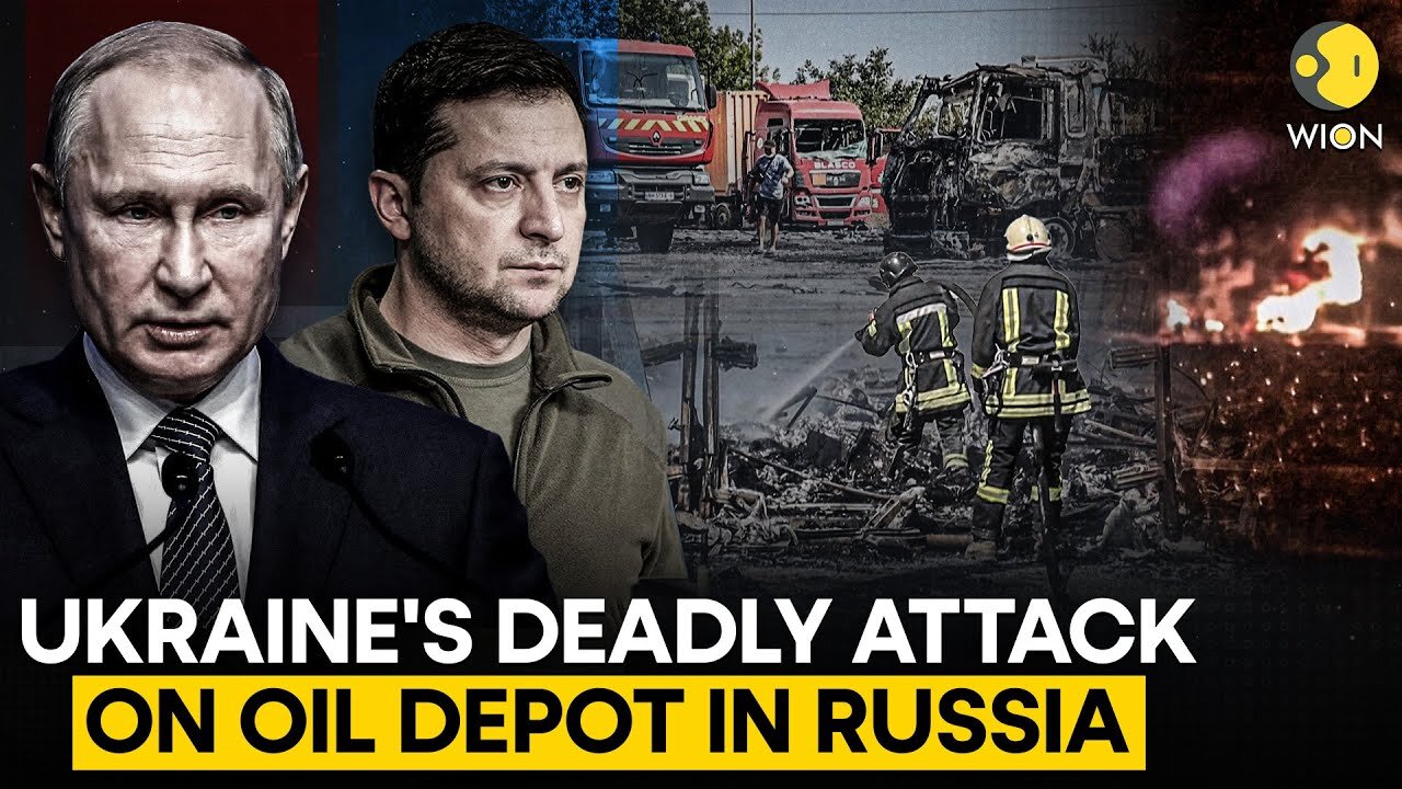 Russia-Ukraine war: Oil depot in Russia's Rostov on fire after Ukraine drone attack | WION Originals