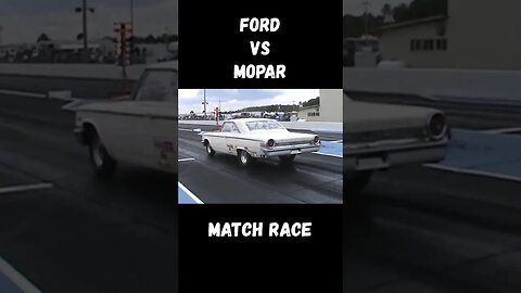 Awesome Ford vs. Mopar Match Race! Send It! #shorts