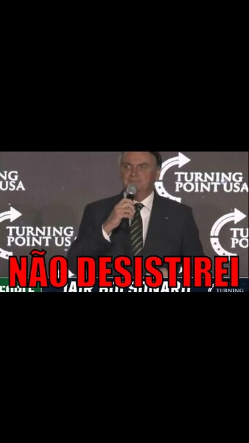 URGENTE! “Não desistiremos do Brasil”, diz Bolsonaro em evento nos EUA