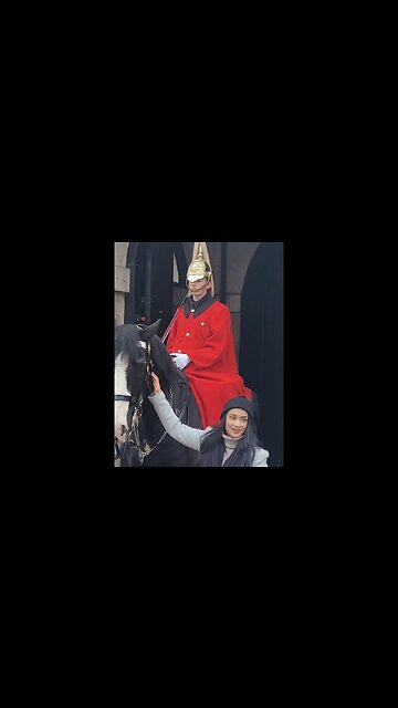 When you realise you touch the Reins #horseguardsparade
