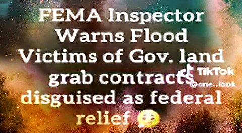 DISASTER VICTIMS HAVE TO SIGN CONTRACT TO GET RELIEF AID? 🔥