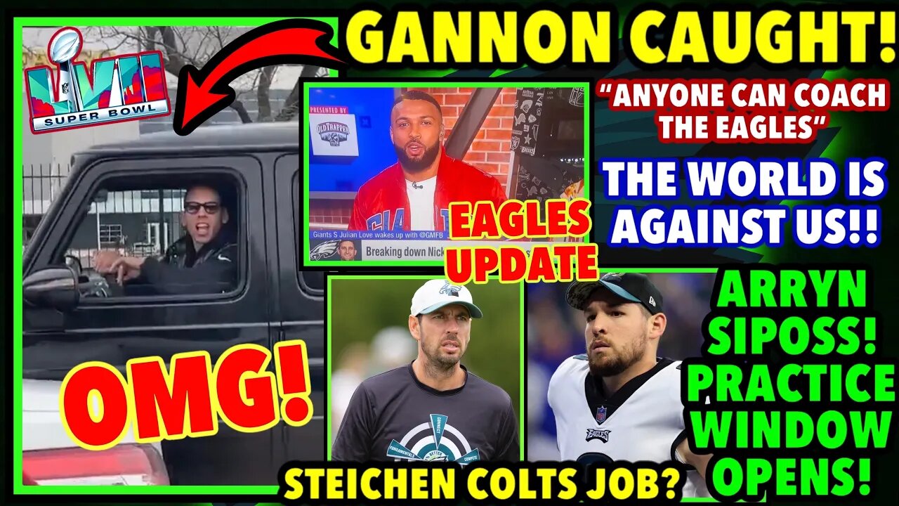 GANNON CAUGHT ON VIDEO! JULIAN LOVE TAKING SHOTS! SIPOSS TO RETURN! STEICHEN COLTS JOB! UPDATE!