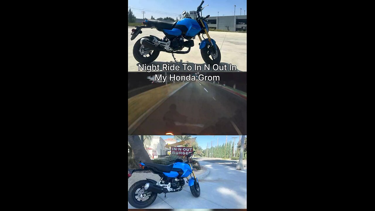 NIGHT RIDE To In N Out In My Honda Grom