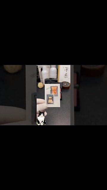 reaction ASMR repair make-up powder #shorts #catcute #asmr