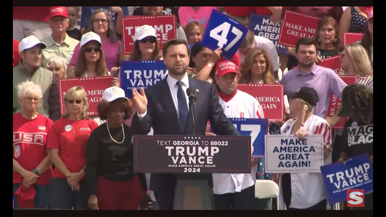 JD Vance rallies voters in battleground state of Georgia