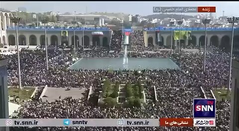 Iran with Khamenei in a rally yelling death to Israel.