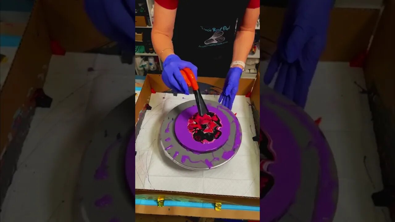 Stunning Fluid Art using my mini blower!