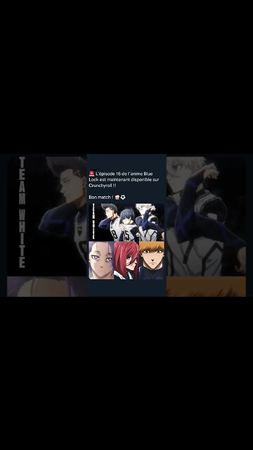 L’épisode 16 de l’anime Blue Lock est maintenant disponible sur Crunchyroll !! Bon match ! 🍿⚽️