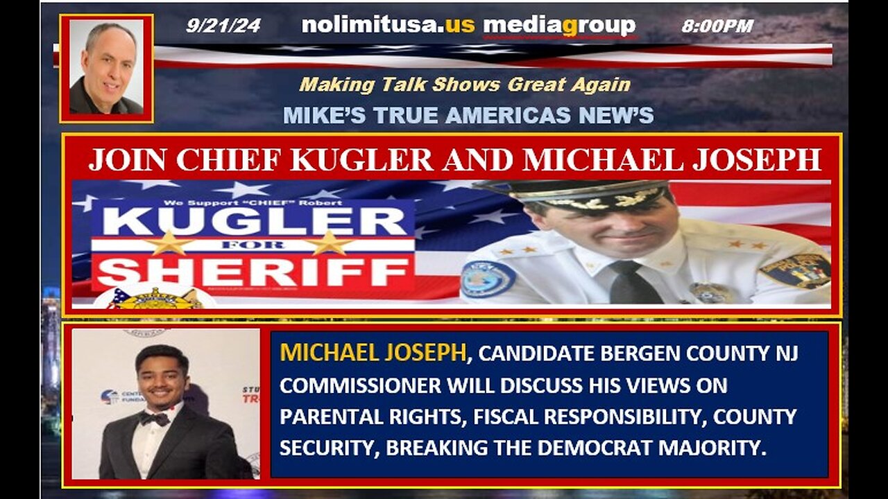 ROBERT KUGLER BERGEN COUNTY SHERIFF / MICHAEL JOSEPH FOR COUNTY COMMISSIONER