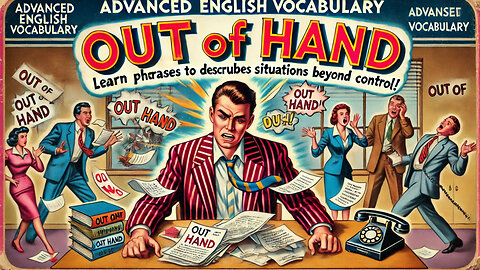 Vocabulary and Pronunciation "OUT OF HAND" Advanced English