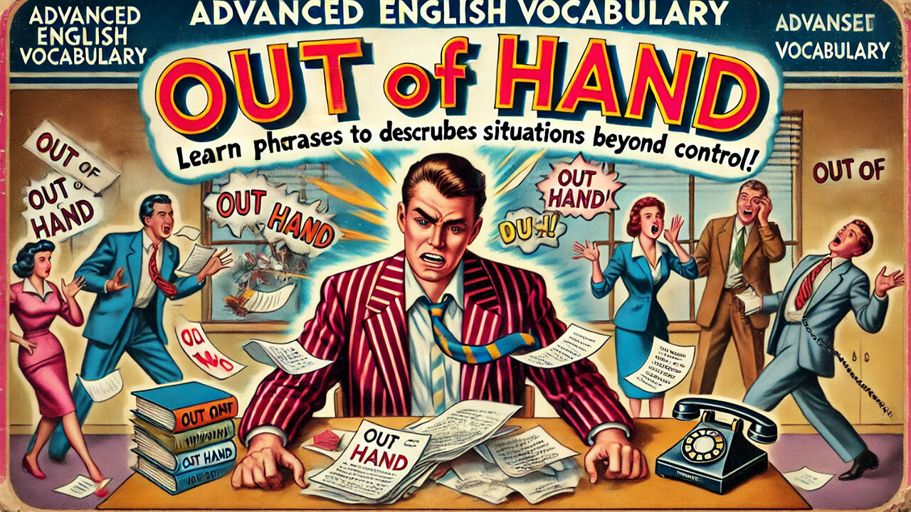 Vocabulary and Pronunciation "OUT OF HAND" Advanced English