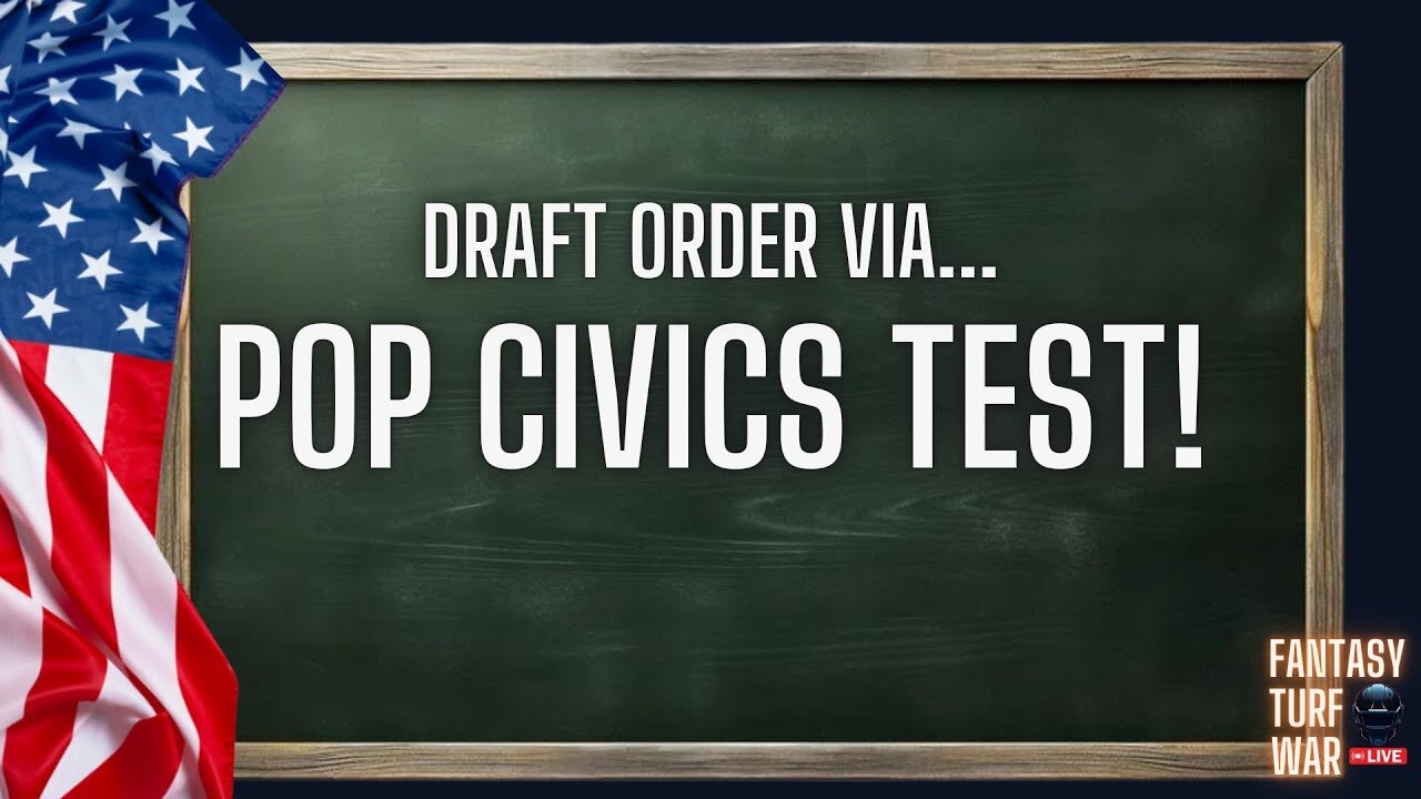 Fantasy Football Draft Order Decided by Civics Test! | Fantasy Turf War | NFL 2024