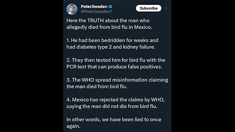 liberal hypocrite satanic democrat cult klan CDC Ramps Up Fear Of Bird Flu Outbreak! 12-2-24 Jimmy D