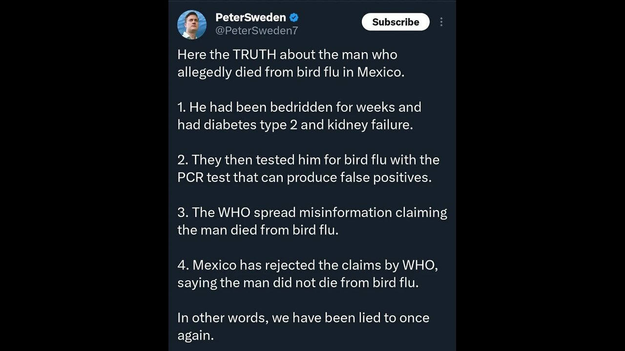 liberal hypocrite satanic democrat cult klan CDC Ramps Up Fear Of Bird Flu Outbreak! 12-2-24 Jimmy D