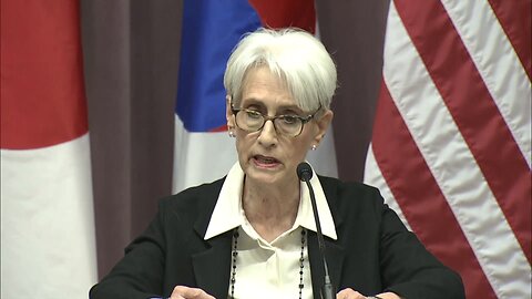 Deputy Secretary of State Wendy Sherman holds a joint press availability