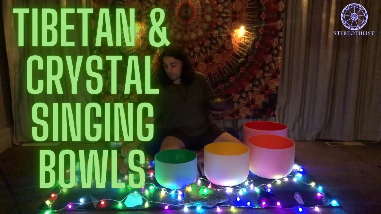 Tibetan & Crystal Singing Bowls - With Tingsha - Half Hour of Singing Bowls - Sound Bath