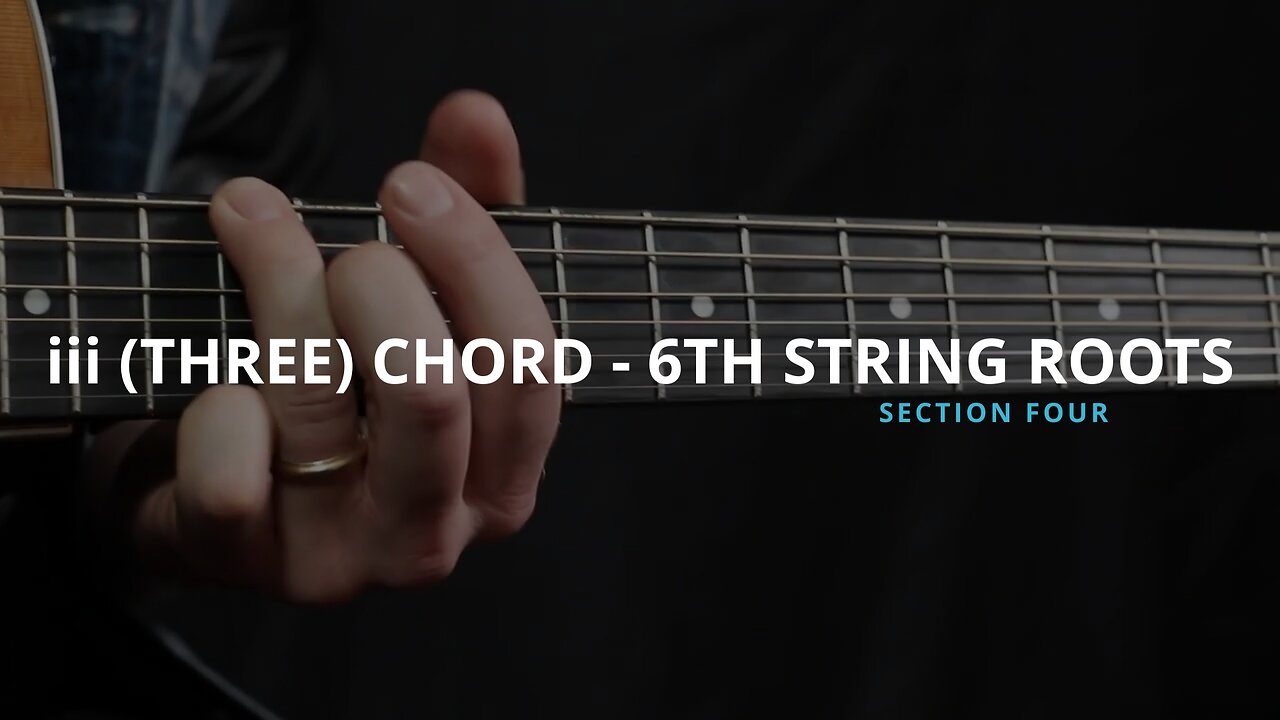 iii (THREE) CHORDS - 6TH STRING ROOTS