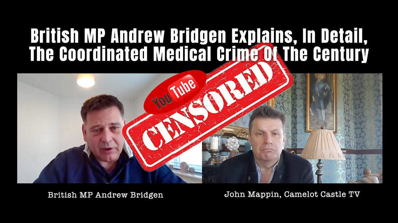 British MP Andrew Bridgen Explains, In Detail, The Coordinated Medical Crime Of The Century