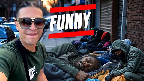 Migrant Makes Fun of Homeless Americans in NYC!