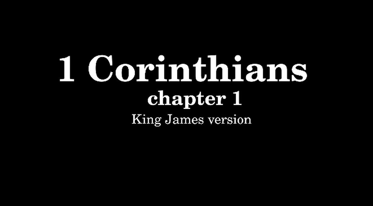 1 Corinthians 1 King James version