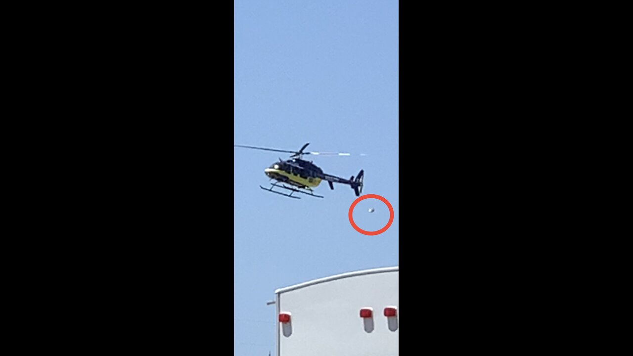 Helicopter comes within inches of UFO