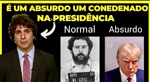 Imprensa acha um absurdo ter um presidente condenado.