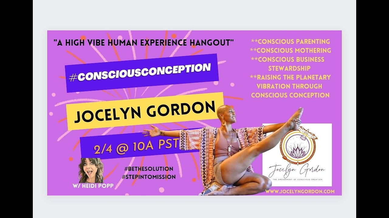 #ConscuousConception with Jocelyn Gordon