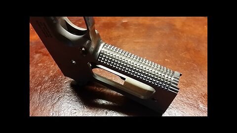 1911 Build 8, Part 1, 10 LPI Checkering.