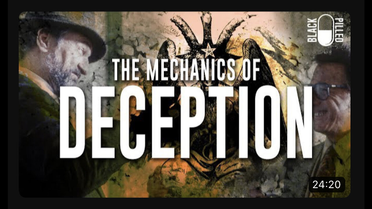 The mechanics of deception by black pilled